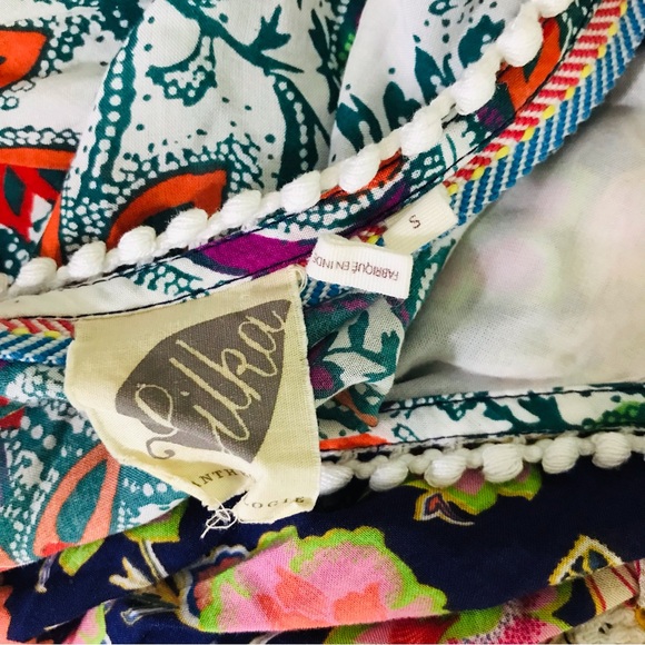 Anthropologie Lilka Trapeze Patchwork Dress Floral S Free People Sz S - Picture 7 of 10